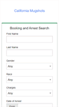 Mobile Screenshot of californiamugshots.com